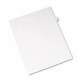 Workstationpro Style Legal Side Tab Divider  Title: 6  Letter  White  25 per Pack, 25PK TH193472